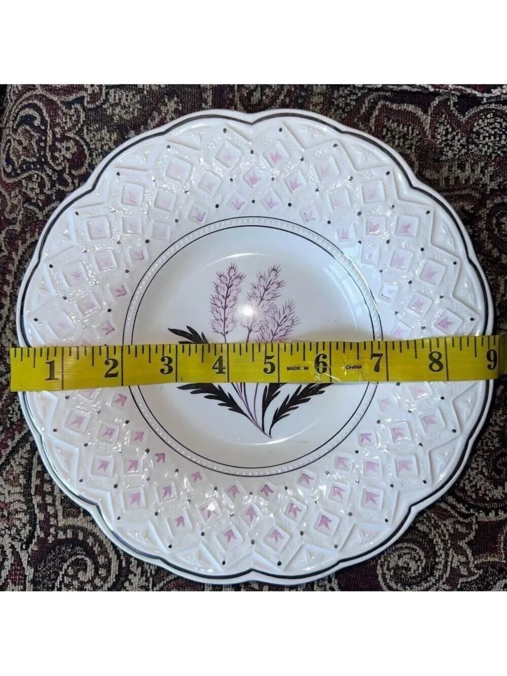 Vintage England Wedgwood of Etruria & Barlaston Floral Salad Plate CMH6504A Set